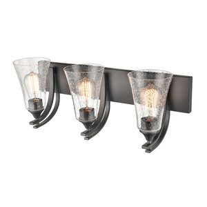 Millennium Lighting Natalie 3-Light Black Modern/Contemporary Vanity Light