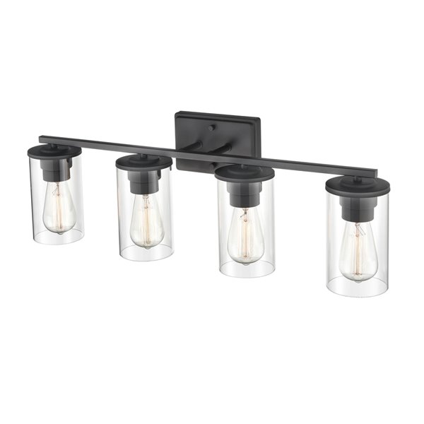 Millennium Lighting Verlana 4-Light Black Modern/Contemporary Vanity Light