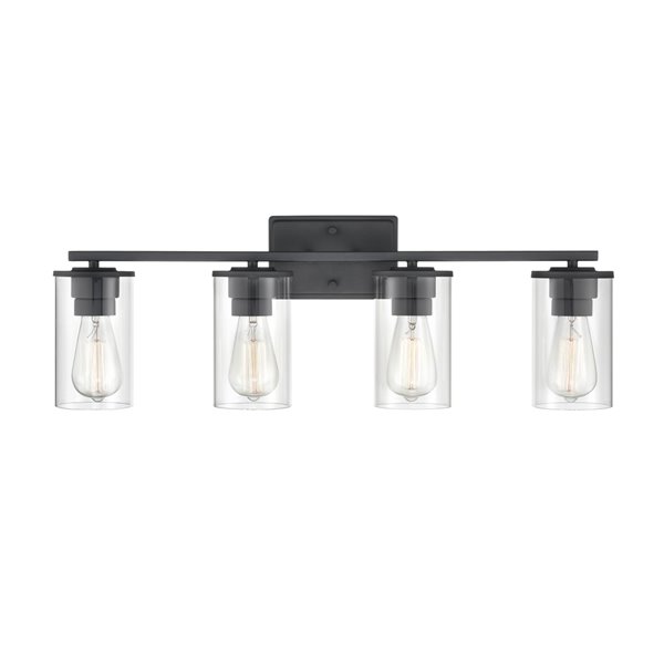 Millennium Lighting Verlana 4-Light Black Modern/Contemporary Vanity Light