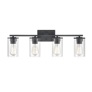 Millennium Lighting Verlana 4-Light Black Modern/Contemporary Vanity Light