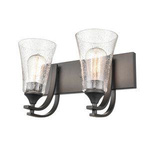 Millennium Lighting Natalie 2-Light Black Modern/Contemporary Vanity Light