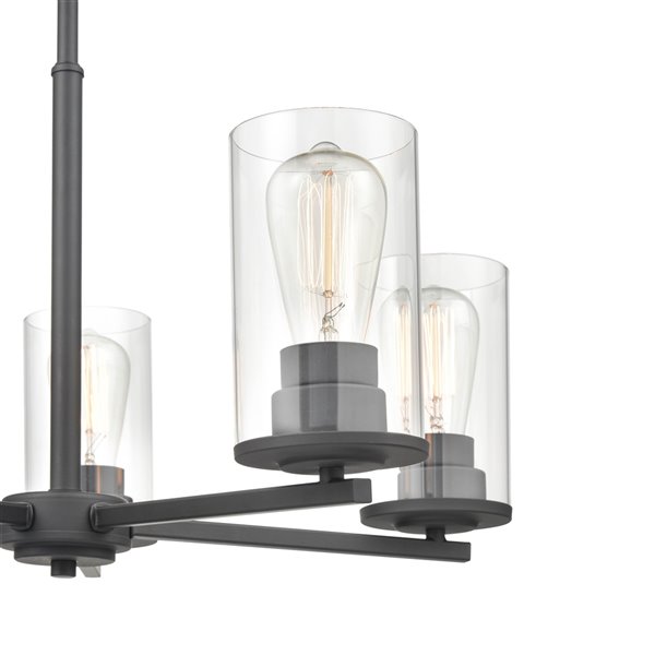 Millennium Lighting Verlana 5-Light Matte Black Modern/Contemporary Chandelier