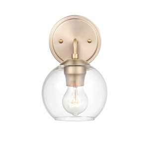 Millennium Lighting 1-Light Gold Modern/Contemporary Vanity Light