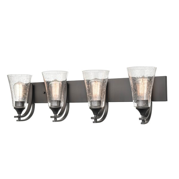 Millennium Lighting Natalie 4-Light Black Modern/Contemporary Vanity Light