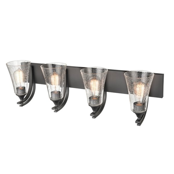 Millennium Lighting Natalie 4-Light Black Modern/Contemporary Vanity Light