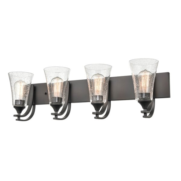 Millennium Lighting Natalie 4-Light Black Modern/Contemporary Vanity Light