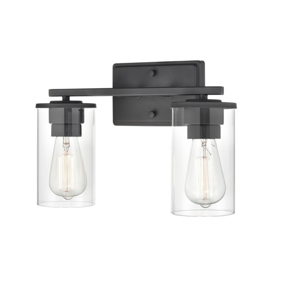 Millennium Lighting Verlana 2-Light Black Modern/Contemporary Vanity Light