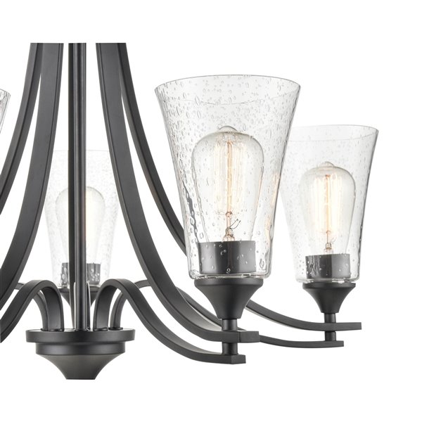 Millennium Lighting Natalie 5-Light Matte Black Modern/Contemporary Chandelier