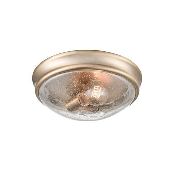 Millennium Lighting 10-in Gold Contemporary/Modern Incandescent Flush Mount Light