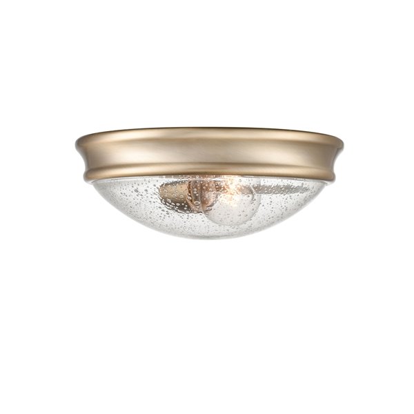 Millennium Lighting 10-in Gold Contemporary/Modern Incandescent Flush Mount Light