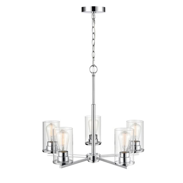 Millennium Lighting Verlana 5-Light Chrome Modern/Contemporary Chandelier