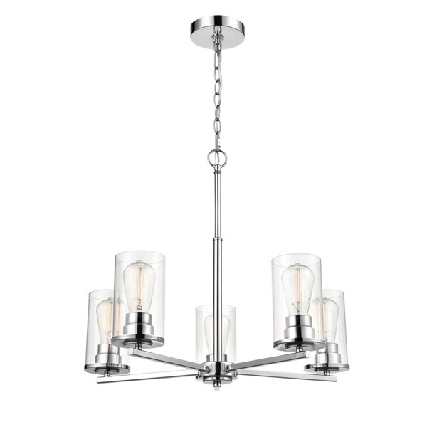 Millennium Lighting Verlana 5-Light Chrome Modern/Contemporary Chandelier