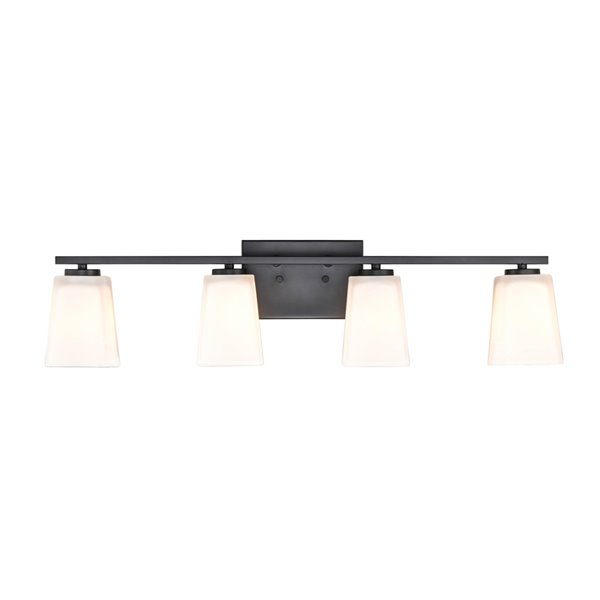 Millennium Lighting 4-Light Black Modern/Contemporary Vanity Light 294 ...