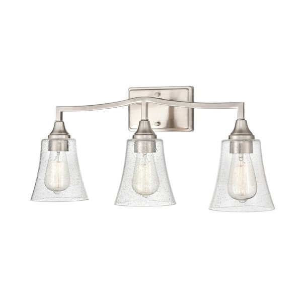 Millennium Lighting Caily 3-Light Nickel Modern/Contemporary Vanity Light