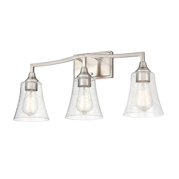 Millennium Lighting Caily 3-Light Nickel Modern/Contemporary Vanity Light