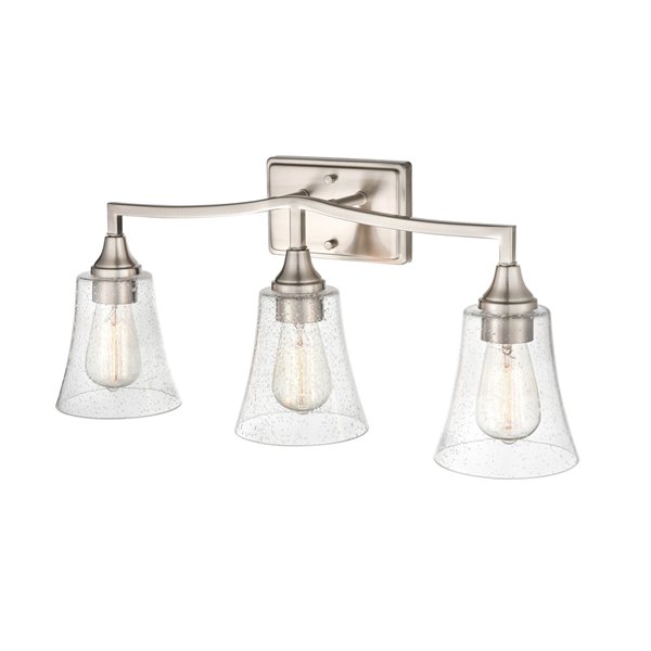 Millennium Lighting Caily 3-Light Nickel Modern/Contemporary Vanity Light