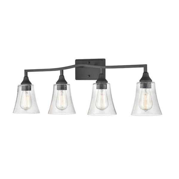 Millennium Lighting Caily 4-Light Black Modern/Contemporary Vanity Light