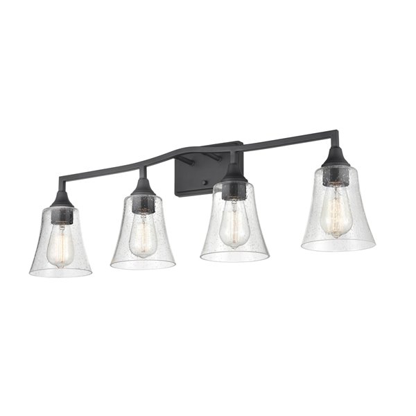 Millennium Lighting Caily 4-Light Black Modern/Contemporary Vanity Light