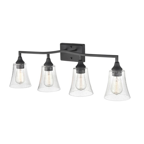 Millennium Lighting Caily 4-Light Black Modern/Contemporary Vanity Light