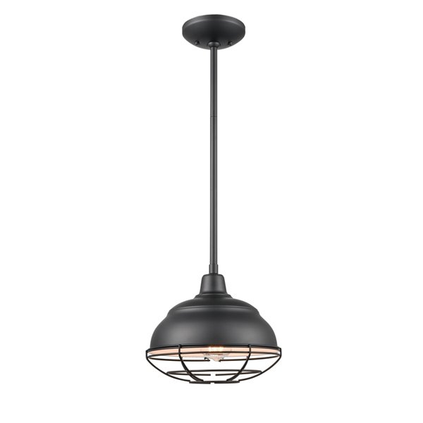 Millennium Lighting Matte Black Modern/Contemporary Bowl Incandescent (Larger than 22-in) Pendant Light