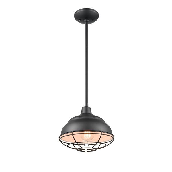 Millennium Lighting Matte Black Modern/Contemporary Bowl Incandescent (Larger than 22-in) Pendant Light