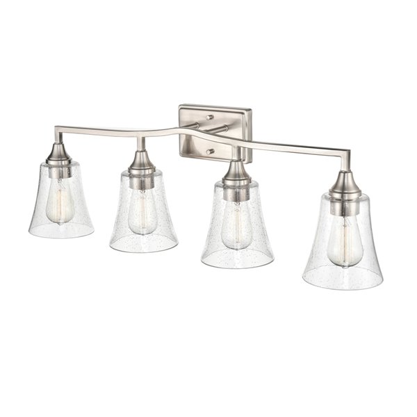 Millennium Lighting Caily 4-Light Nickel Modern/Contemporary Vanity Light