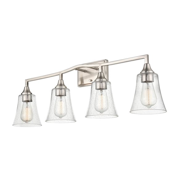 Millennium Lighting Caily 4-Light Nickel Modern/Contemporary Vanity Light