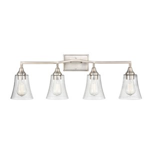 Millennium Lighting Caily 4-Light Nickel Modern/Contemporary Vanity Light