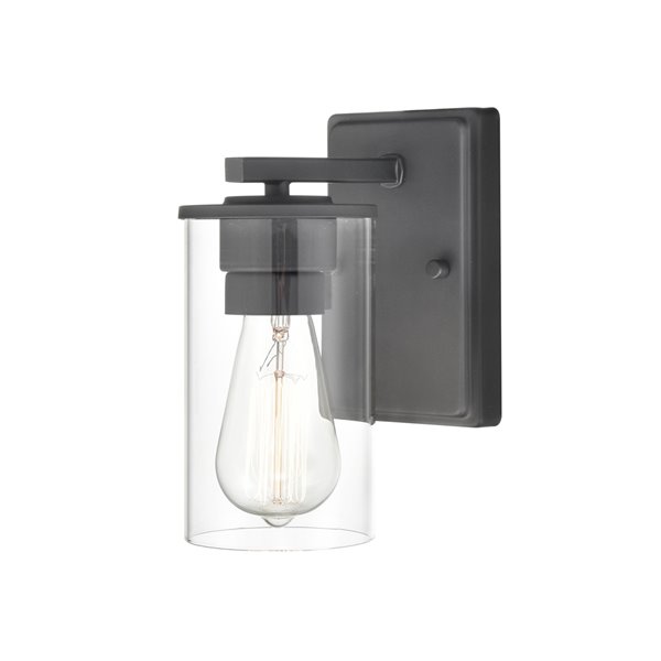 Millennium Lighting Verlana 1-Light Black Modern/Contemporary Vanity Light