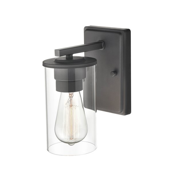 Millennium Lighting Verlana 1-Light Black Modern/Contemporary Vanity Light