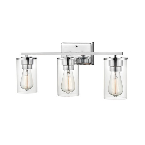 Millennium Lighting Verlana 3-Light Chrome Modern/Contemporary Vanity Light