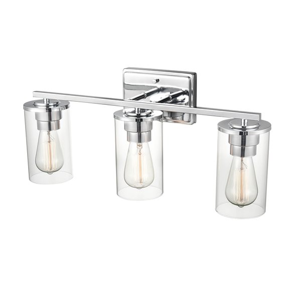 Millennium Lighting Verlana 3-Light Chrome Modern/Contemporary Vanity Light