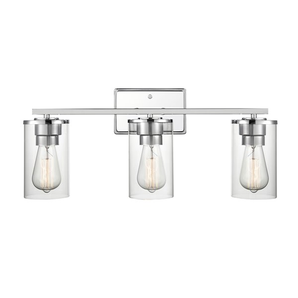 Millennium Lighting Verlana 3-Light Chrome Modern/Contemporary Vanity Light