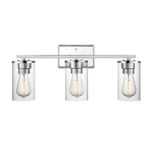 Millennium Lighting Verlana 3-Light Chrome Modern/Contemporary Vanity Light