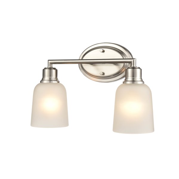 Millennium Lighting Amberle 2-Light Nickel Modern/Contemporary Vanity Light