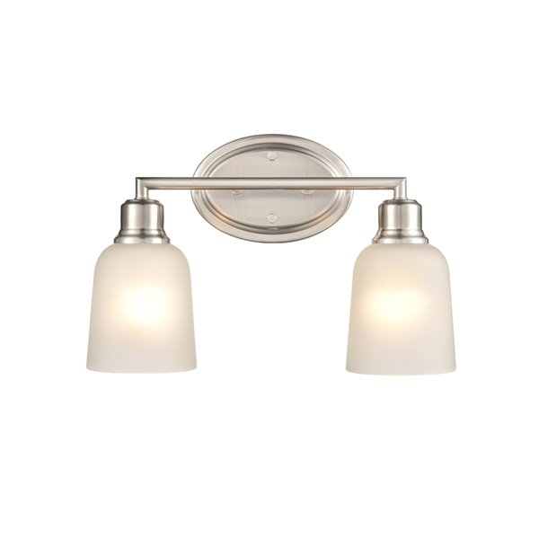 Millennium Lighting Amberle 2-Light Nickel Modern/Contemporary Vanity Light