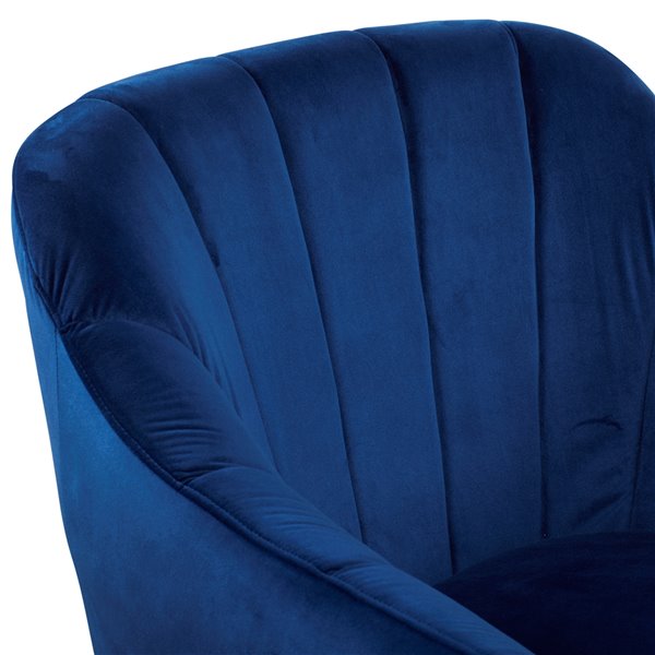 Grayson Lane Modern Blue Polyester Blend Accent Chair