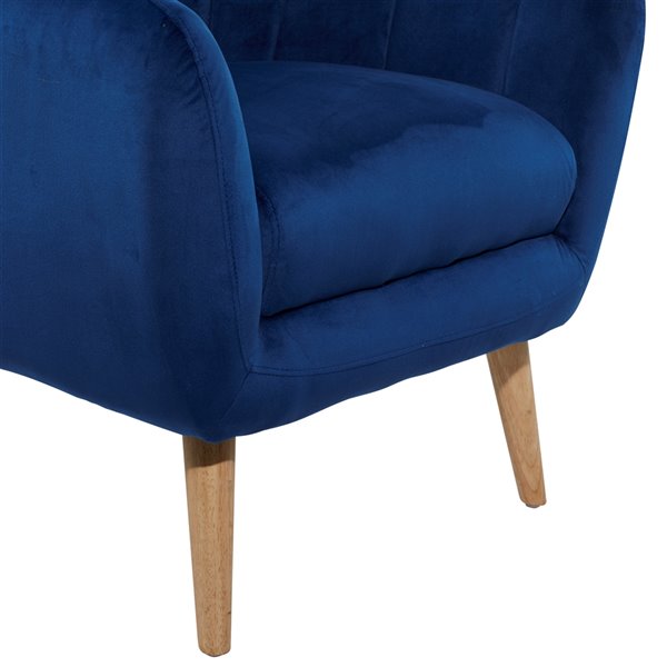 Grayson Lane Modern Blue Polyester Blend Accent Chair