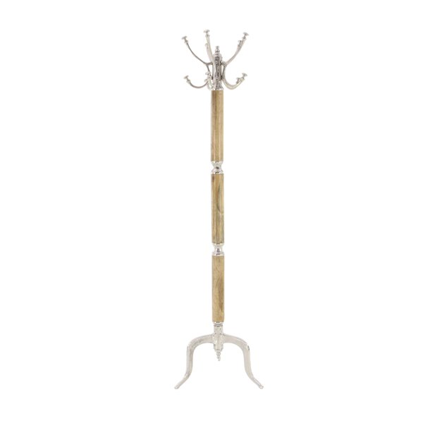 Grayson Lane Silver and Brown 5-hook Coat Stand