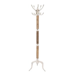 Grayson Lane Silver and Brown 5-hook Coat Stand
