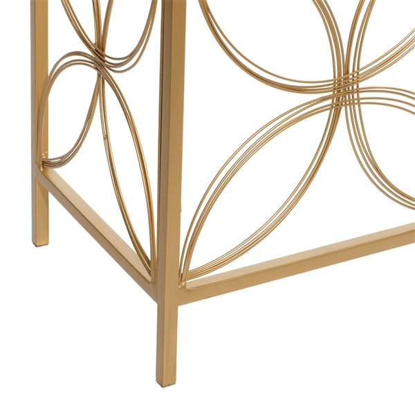 Grayson Lane Gold Modern Console Table