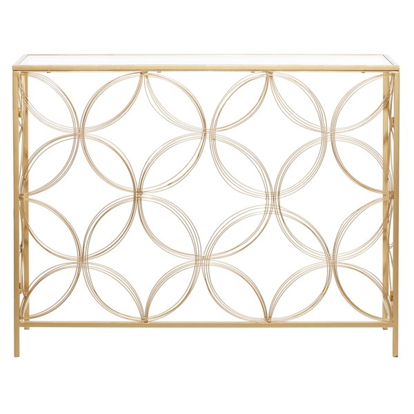 Grayson Lane Gold Modern Console Table