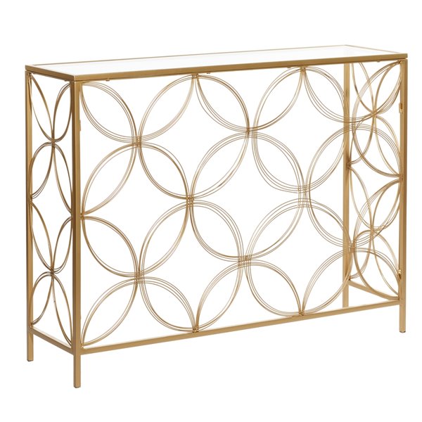 Grayson Lane Gold Modern Console Table