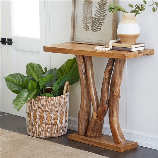 Grayson Lane Modern Brown Console Table