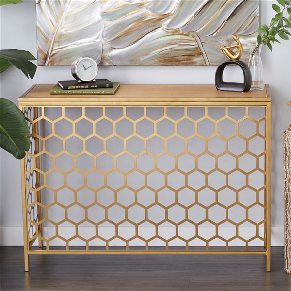 Grayson Lane Gold Glam Console Table