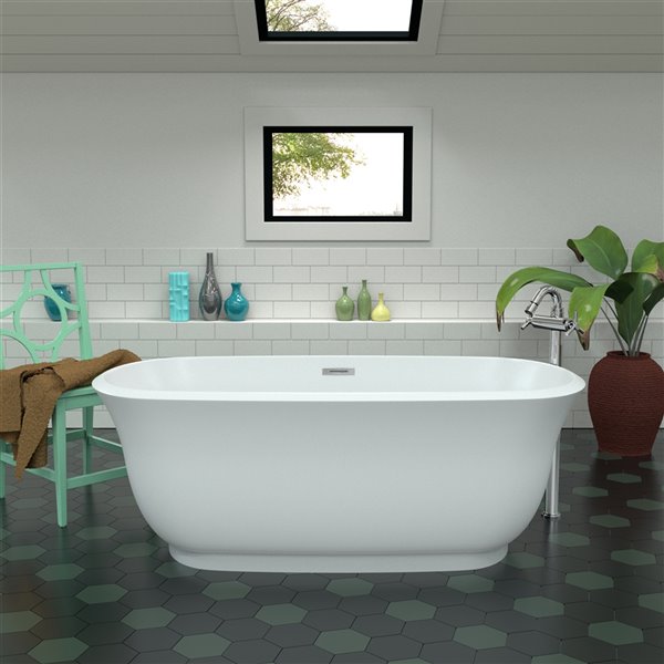 bathtub made out of tile