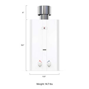 Chauffe-eau électrique sans réservoir d'extérieur au propane L10-PS par Eccotemp, 3 gal/min, 75 000 BTU