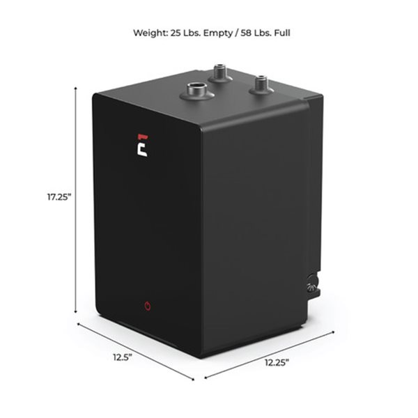 Chauffe-eau compact électrique de 4,0 gallons à commandes vocales ESH-4.0 d'Eccotemp