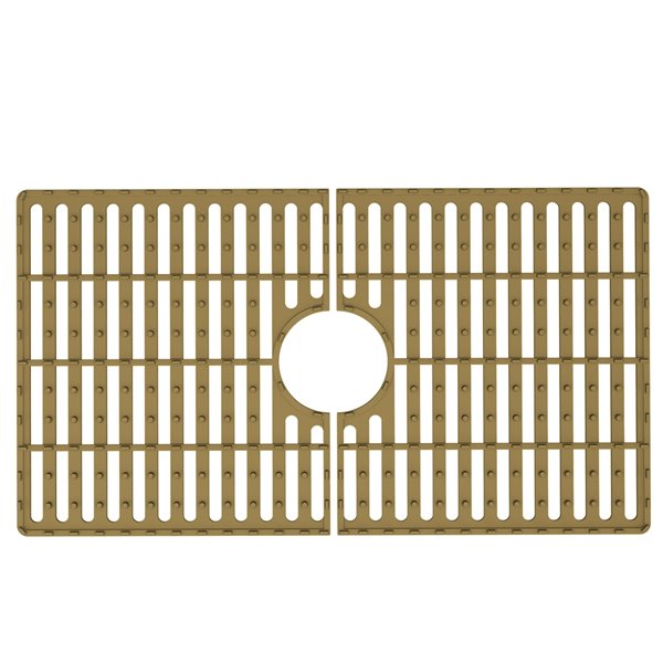 VIGO 15-in x 27-in Matte Gold Silicone Protective Sink Grid for 30-in Kitchen Sink