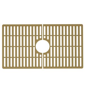 Grille protectrice en silicone or mat de VIGO pour évier de cuisine de 30 po, 15 po x 27 po